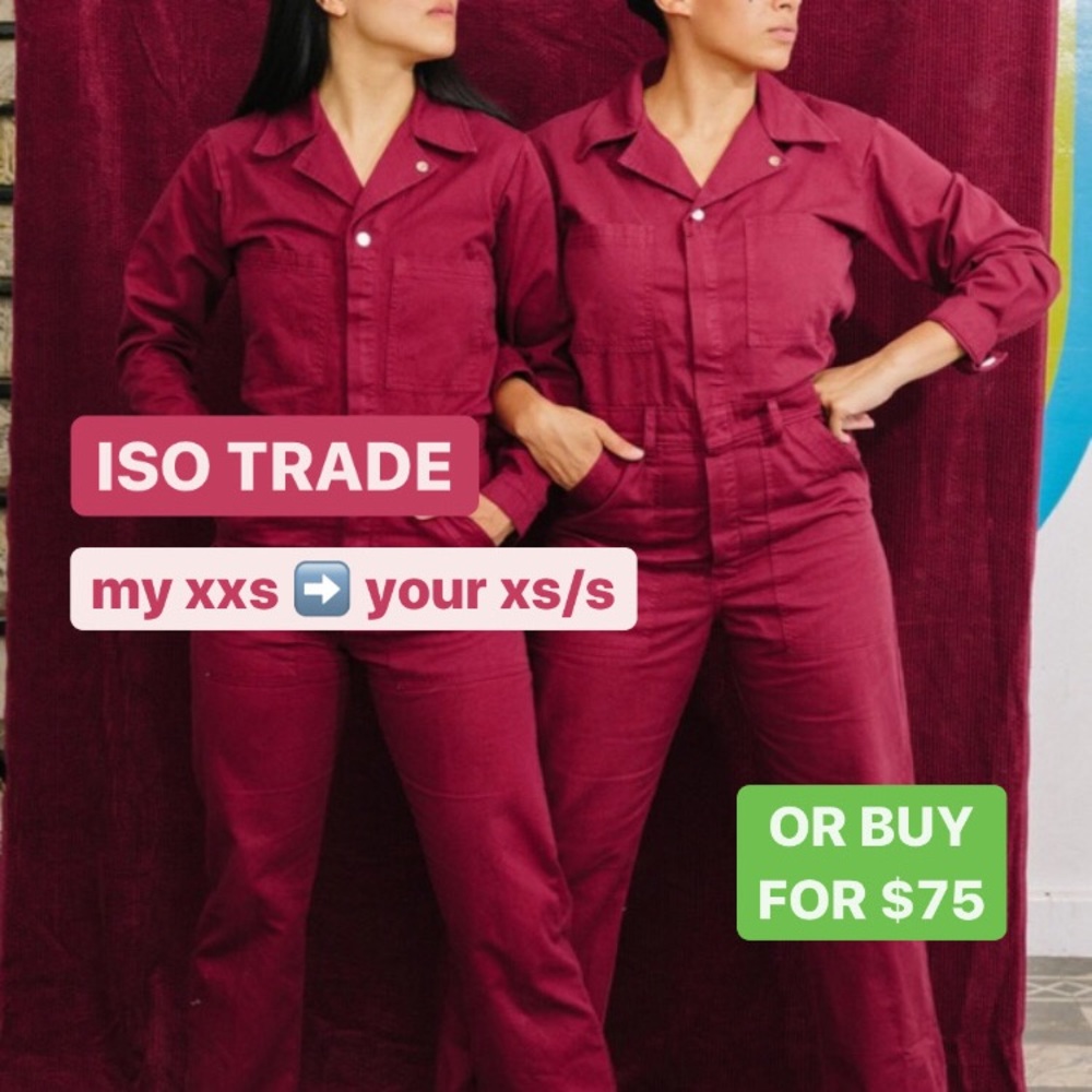Big Bud Press XXS Cranberry Long-Sleeve JumpsuiT